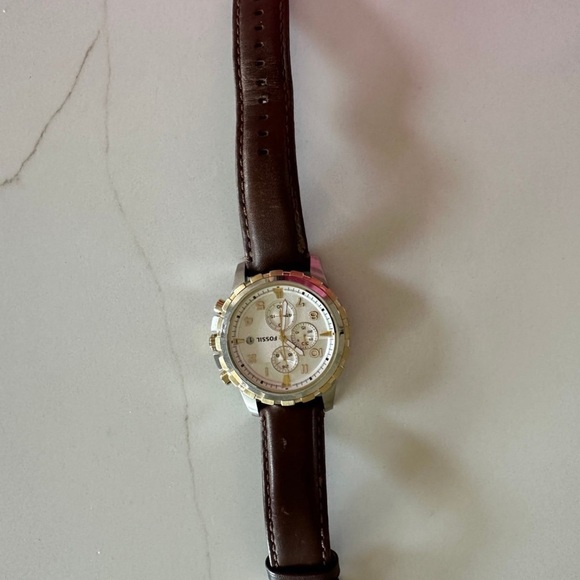 Fossil Brown and Silver Men's Watch - Picture 1 of 2